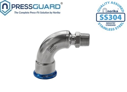 Stainless Steel 304 Press Fit MI 90 Deg Elbow